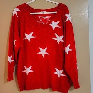 ⭐️🌟⭐️ Stars Lighweight Knit Sweater Women's Size M
